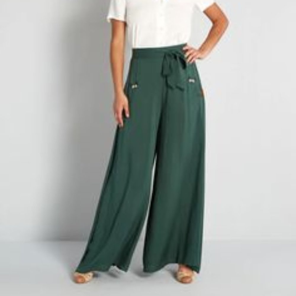 MODCLOTH X COLLECTIF Flutter Away Butterfly Wide Leg Pants